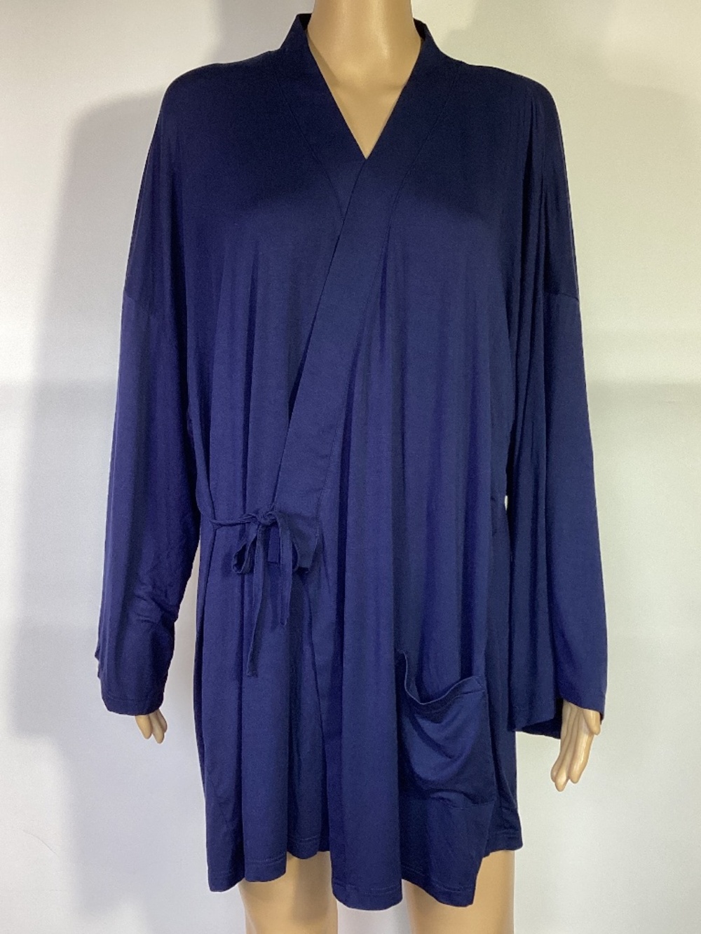 Himoriwabi Samue Zeitaku Kimono Jacket Navy XXL